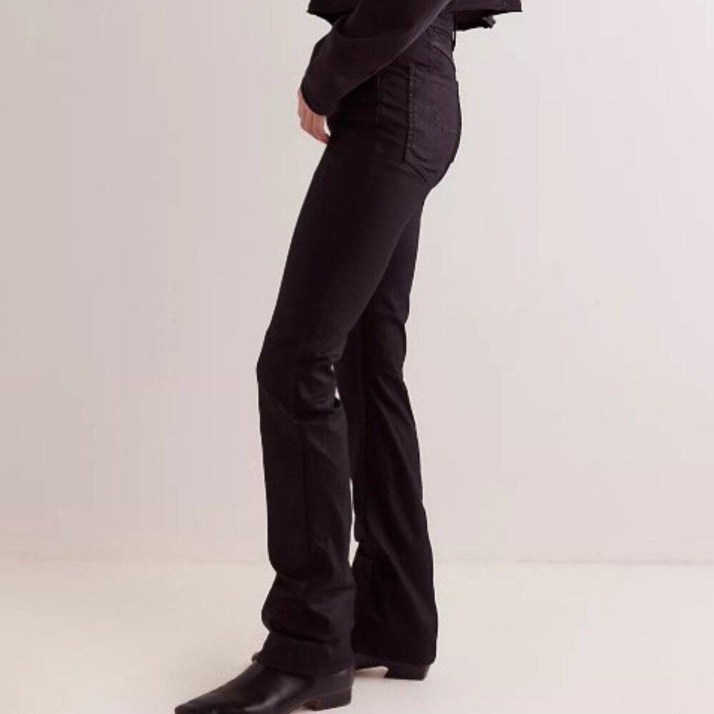 NWT We The Free Black Nocturne Coated Jeans